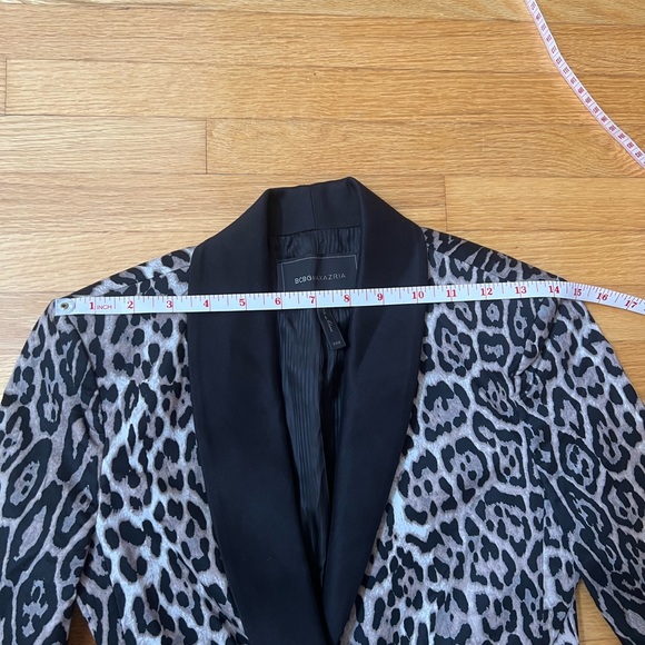 BCBG MAXAZRIA Leopard print Bowie tuxedo blazer - Picture 9 of 14